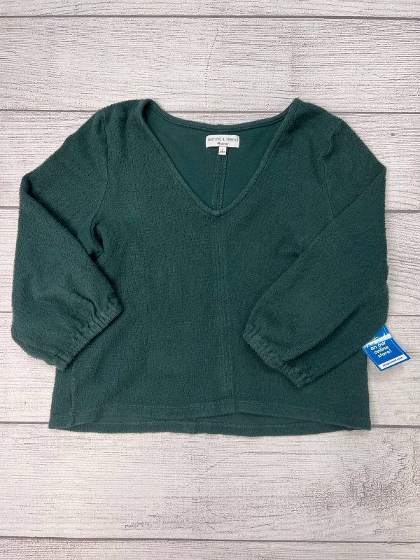 Green Top Long Sleeve Madewell, Size L Sale