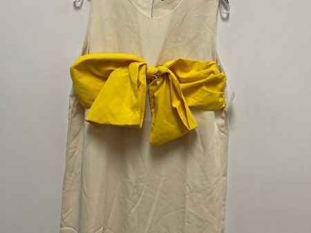 Cream Dress Casual Short Cma, Size L For Cheap