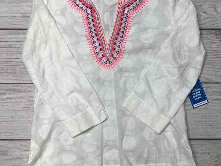 White Top Long Sleeve Lilly Pulitzer, Size S Sale