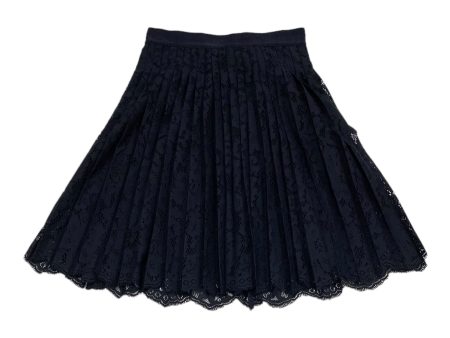 Skirt Midi By Ann Taylor In Navy, Size: Petite   Xs For Sale