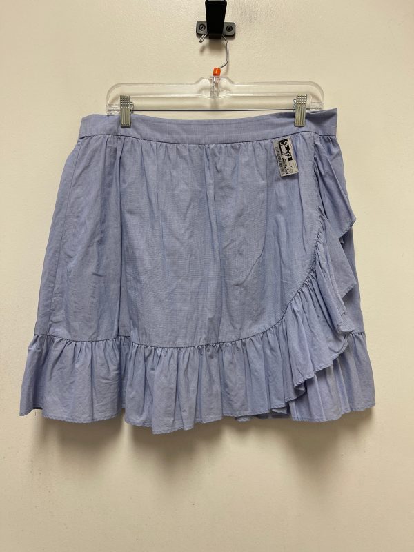 Blue Skirt Designer Kate Spade, Size 14 on Sale