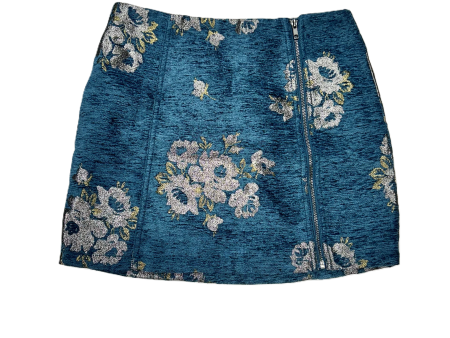 Teal Skirt Mini & Short By Free People, Size: 2 For Cheap