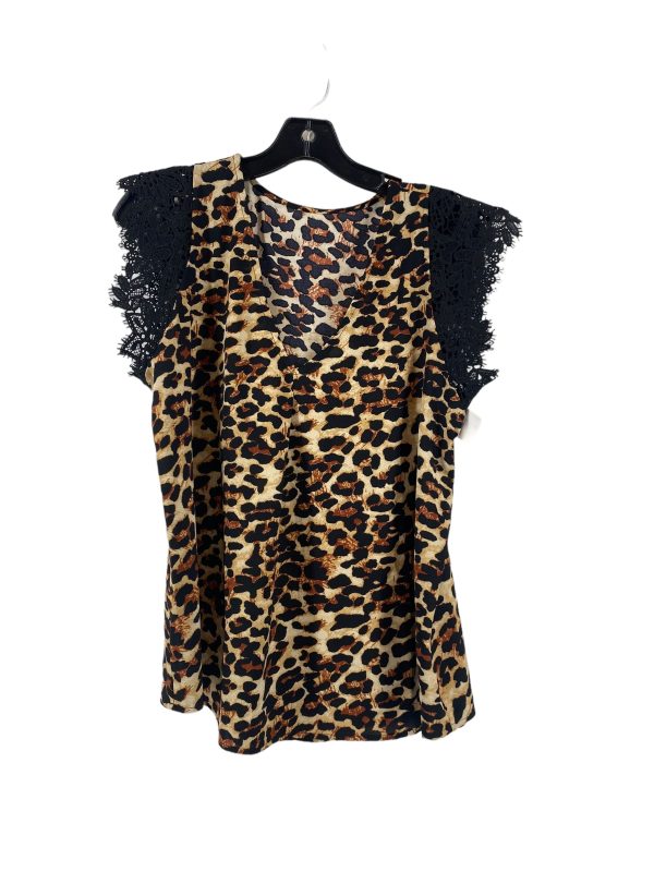 Animal Print Top Sleeveless Clothes Mentor, Size M Sale