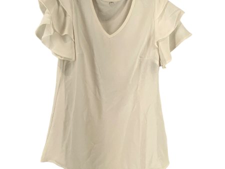 White Top Short Sleeve Clothes Mentor, Size S on Sale