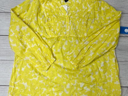 Top Long Sleeve By Lane Bryant In Yellow, Size: 3x Online Sale