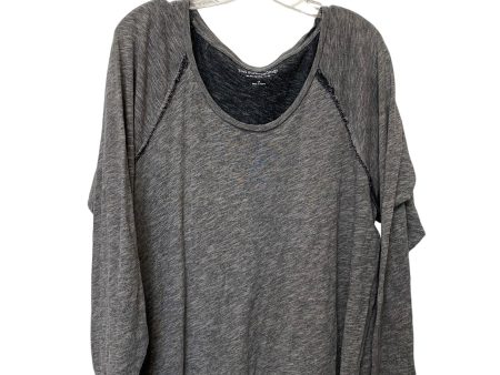 Grey Top Long Sleeve Soft Surroundings, Size 1x Online