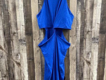 Dress Casual Maxi By Old Navy In Blue, Size: 3x Cheap