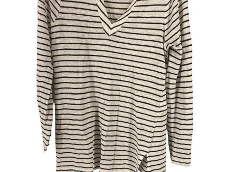 Striped Pattern Top Long Sleeve Chicos, Size 0 Fashion