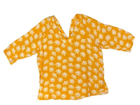 Top 3 4 Sleeve By Clothes Mentor In Yellow, Size: 2x Online Sale