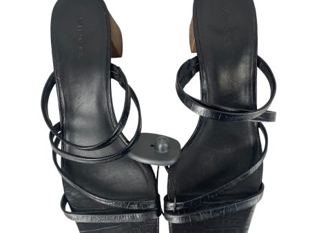 Black Sandals Heels Block Vince, Size 10 Sale