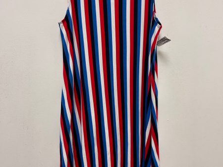 Blue Red & White Dress Casual Short Clothes Mentor, Size S Online now