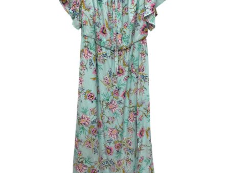 Dress Casual Maxi By Peach Love Cream California In Blue, Size: L For Sale