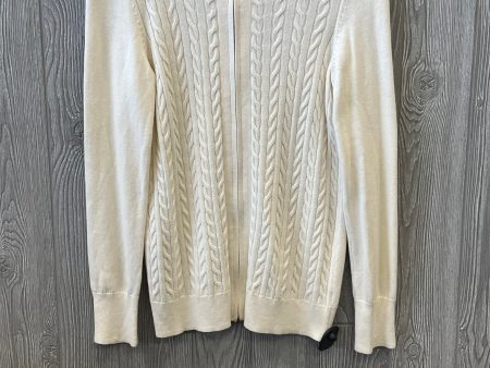 Sweater Cardigan By Talbots In Cream, Size: M Fashion