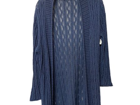 Cardigan By Clothes Mentor In Blue, Size: M Hot on Sale