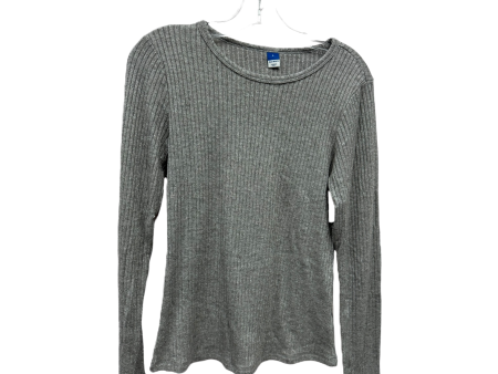 Top Long Sleeve By Old Navy In Grey, Size: L Online