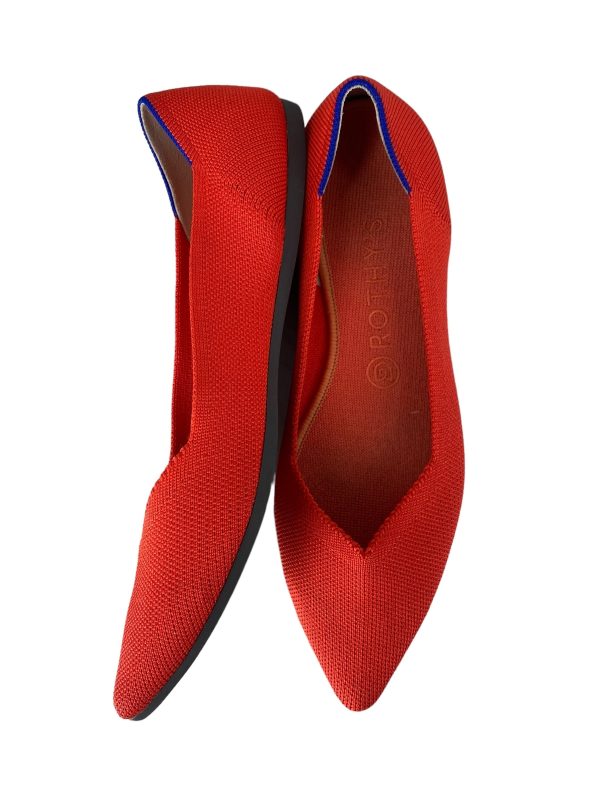 Red Shoes Flats Rothys, Size 9 Online