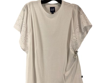 White Top Short Sleeve Gap, Size L Online Sale