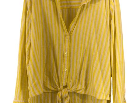 Yellow Top Long Sleeve Loft, Size L Discount