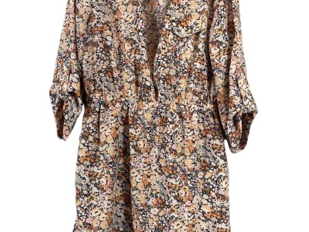 Top Long Sleeve By Loft In Floral Print, Size: M Online Hot Sale