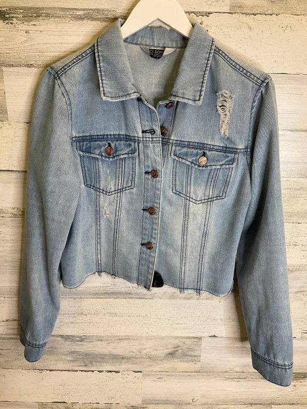 Jacket Denim By Ci Sono In Blue Denim, Size: S Online Sale