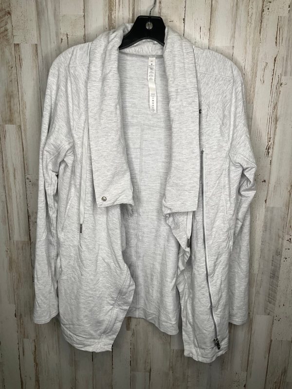 Athletic Jacket By Lululemon In Grey, Size: 10 Hot on Sale