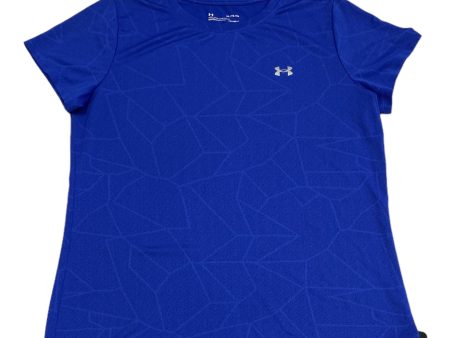 Athletic Top Short Sleeve By Under Armour In Blue, Size: Xl Sale