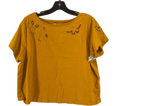 Yellow Top Short Sleeve Madewell, Size M Hot on Sale