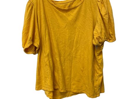 Yellow Top Short Sleeve Basic Clothes Mentor, Size Xxl Supply