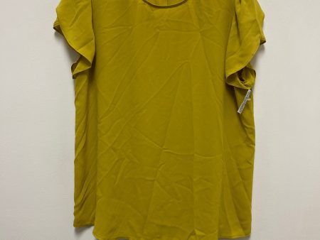 Yellow Top Short Sleeve Loft, Size M Fashion